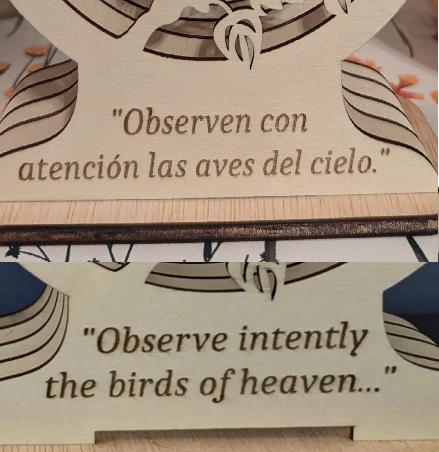Birds of Heaven 3D Layered Art Decoration w/ stand and DIY paints