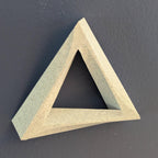 Penrose Triangle Wall Art: raised Geometric Optical Illusion Sculpture, shown in the main close-up listing view with its overall design visible.