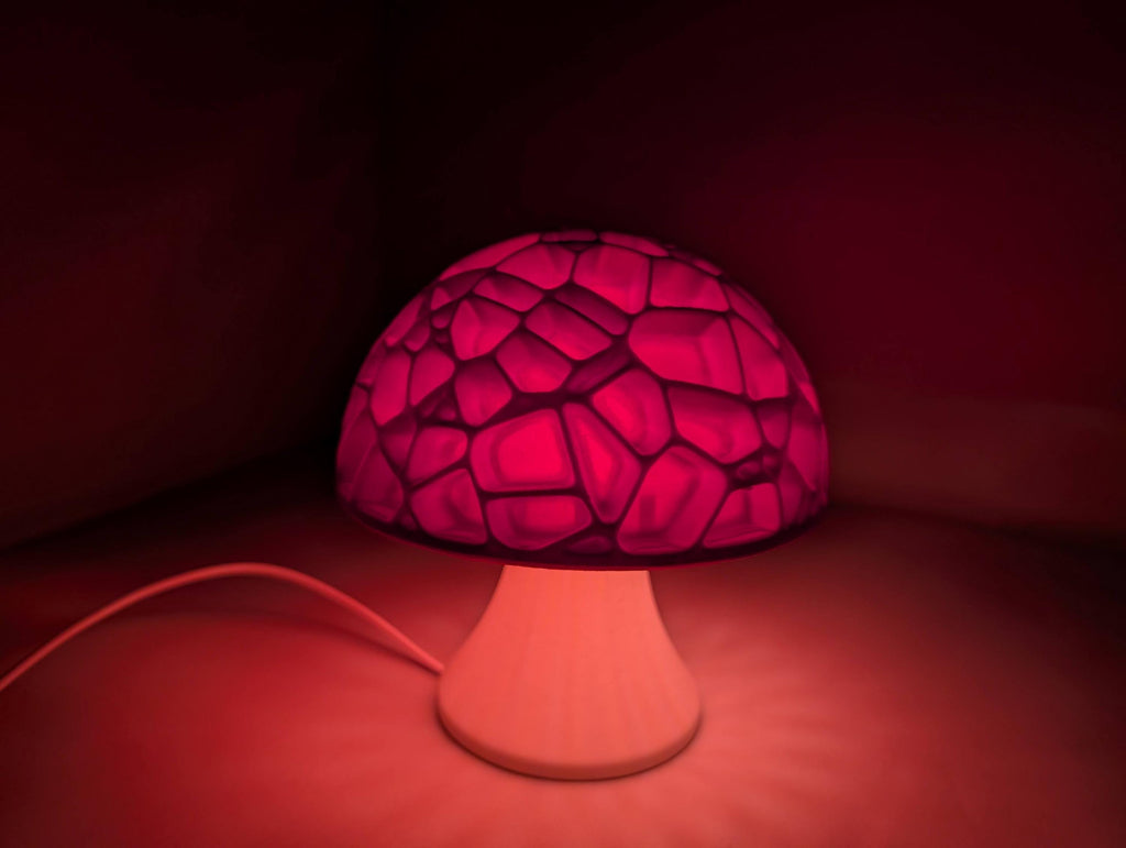 Mushroom Accent Light (multiple color options), USB Powered Voronoi Nightlight, shown in the main close-up listing view with its overall design visible.