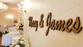 Custom Wood Wall Letters, Personalized Name Sign, Wedding Backdrop Decor, Business Signage & Office Decor, shown in the main close-up listing view with its overall design visible.