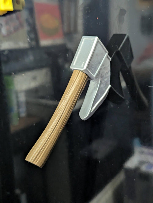 Axe Magnet, Refrigerator Art, 3 Sizes, shown in the main close-up listing view with its overall design visible.