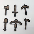 Pixel Tool Keychain Set (5 Pack) – Gamer Gift – Diamond / Gold / Iron Style – Pixel Weapon Keychains – Optional, shown in another listing view highlighting visible design details.
