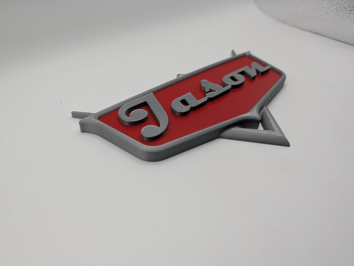 Custom Car Emblem Name Sign, Vintage Cars-Themed Pixar Decor, shown in listing image 4 with additional visible details or options.