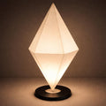 The Floating Diamond: An Ethereal Modern Prism Lamp, Multiple Colors, shown in the main close-up listing view with its overall design visible.