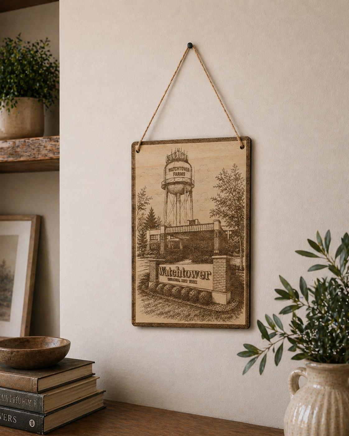 Watchtower Farms\Wallkill Branch of Jehovah's Witnesses Magnet\Plaque, Bethel Souvenir, shown in another listing view highlighting visible design details.