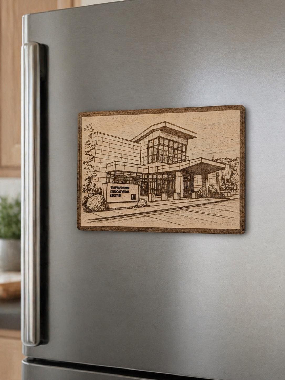 Patterson Branch Visitor's Center Magnet\Plaque, Bethel Souvenir, shown in the main close-up listing view with its overall design visible.