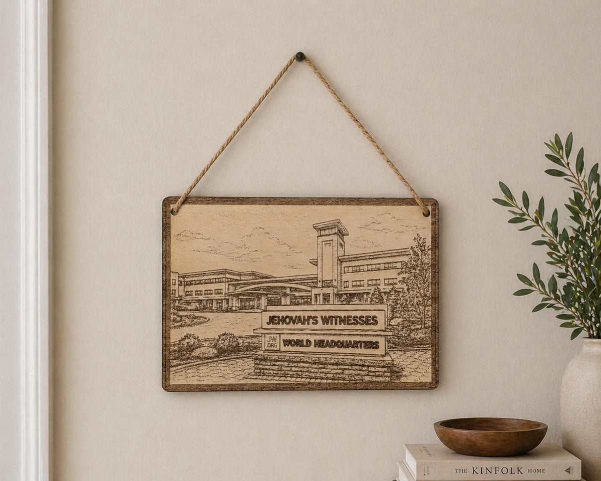 Warwick Branch of Jehovah's Witnesses Magnet\Plaque, Bethel Souvenir, shown in another listing view highlighting visible design details.