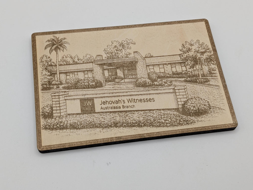Australia Branch of Jehovah's Witnesses Magnet\Plaque, Bethel Souvenir, shown in listing image 4 with additional visible details or options.
