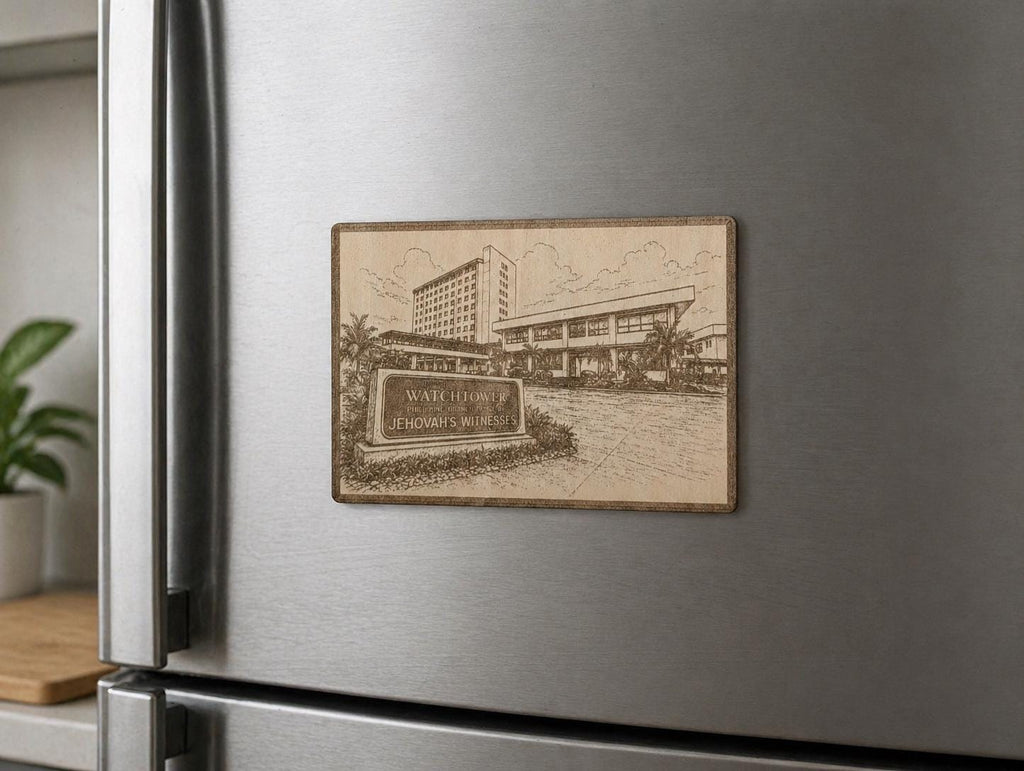 Philippines Branch of Jehovah's Witnesses Magnet\Plaque, Bethel Souvenir, shown in the main close-up listing view with its overall design visible.