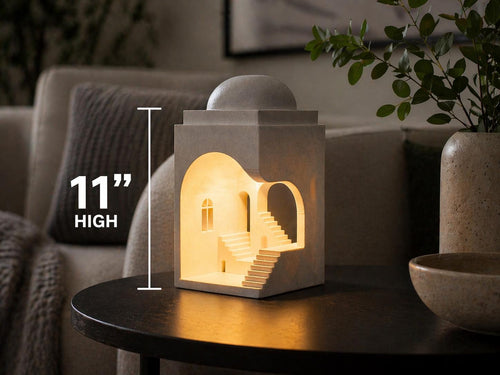 Archway Lamp – Marble Textured Architectural Table Light, USB LED or Battery Tea Light, shown in an additional close-up listing view with visible shape and details.