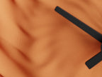 Close-up of the FoldWhirl clock's deep flowing surface texture