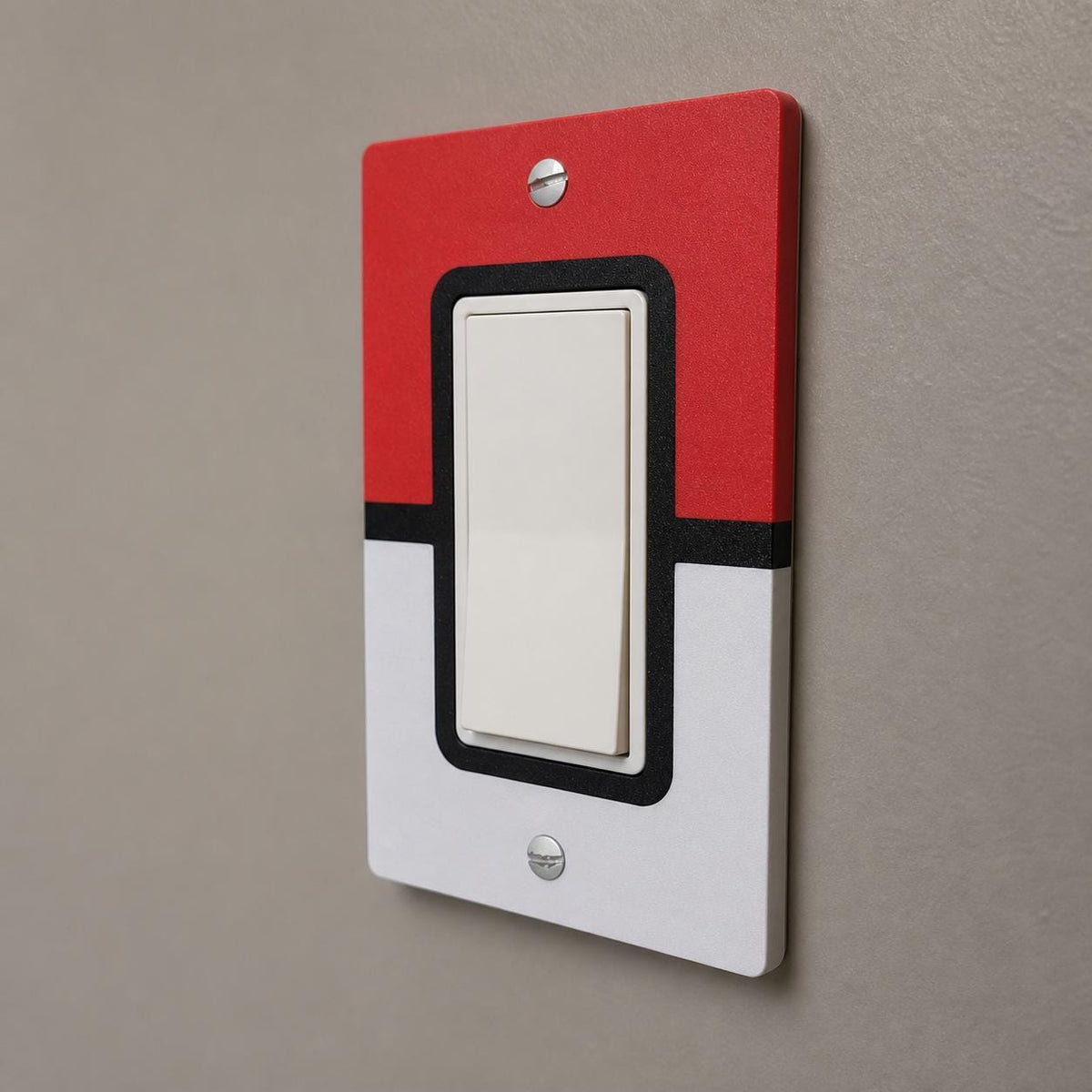 Angled close-up showing the shallow depth of the Classic Red CaptureCore rocker plate