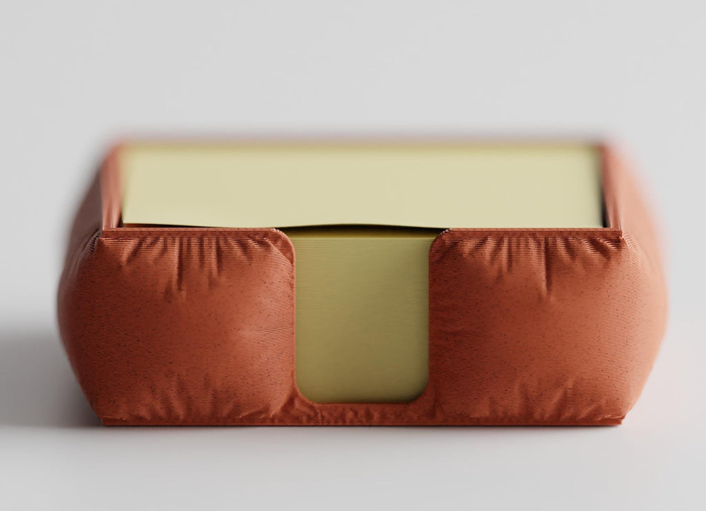GatherPad sticky note holder in Terracotta on a plain neutral background