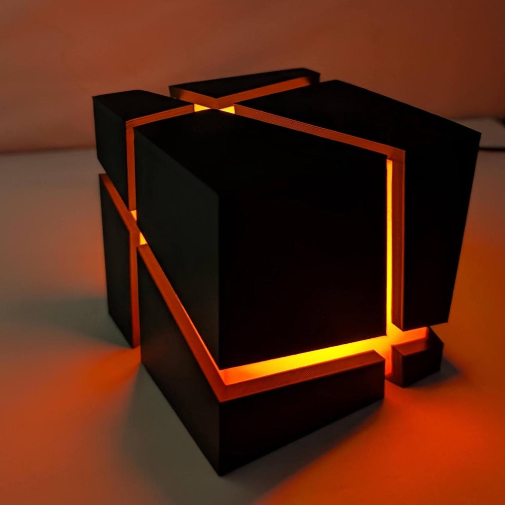 RiftGlow Cube Lamp, Many Colors Available, USB Powered, shown in the main close-up listing view with its overall design visible.
