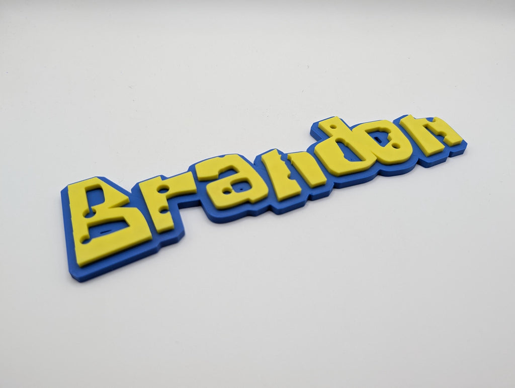 Cartoon "Sponge" Style Name Sign for Kids Room Door Wall Decor, shown in listing image 4 with additional visible details or options.