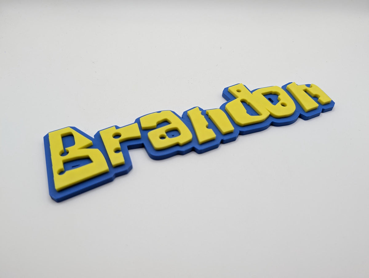 Cartoon "Sponge" Style Name Sign for Kids Room Door Wall Decor, shown in listing image 4 with additional visible details or options.