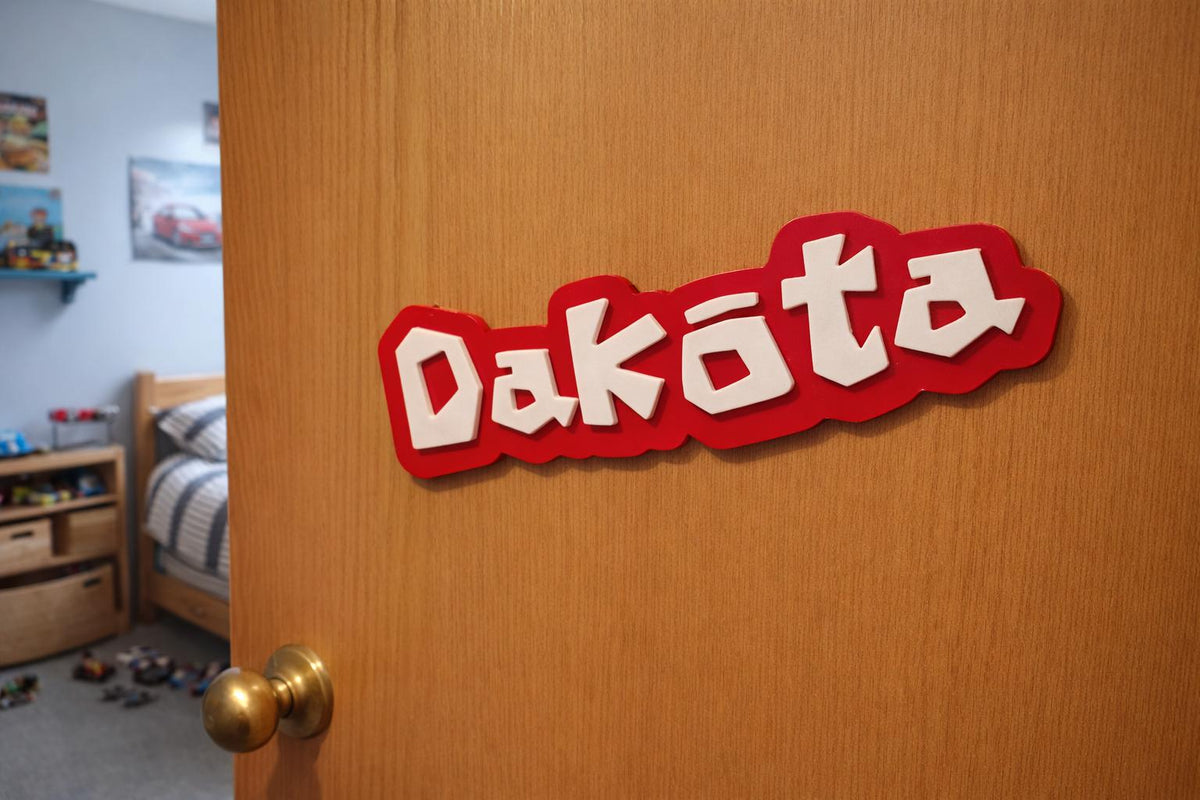 Custom Roblox Name Sign – Bold Layered Kids Room Wall Decor, shown in the main close-up listing view with its overall design visible.