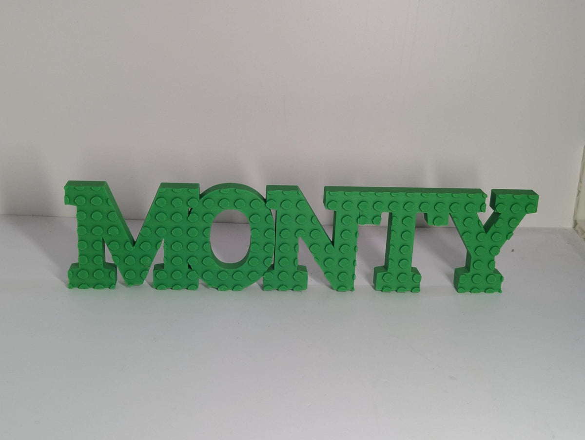 Bricks Name Sign: Building brick Compatible Wall Sign with keychain!, shown in listing image 4 with additional visible details or options.