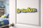 Cartoon "Sponge" Style Name Sign for Kids Room Door Wall Decor, shown in an additional close-up listing view with visible shape and details.