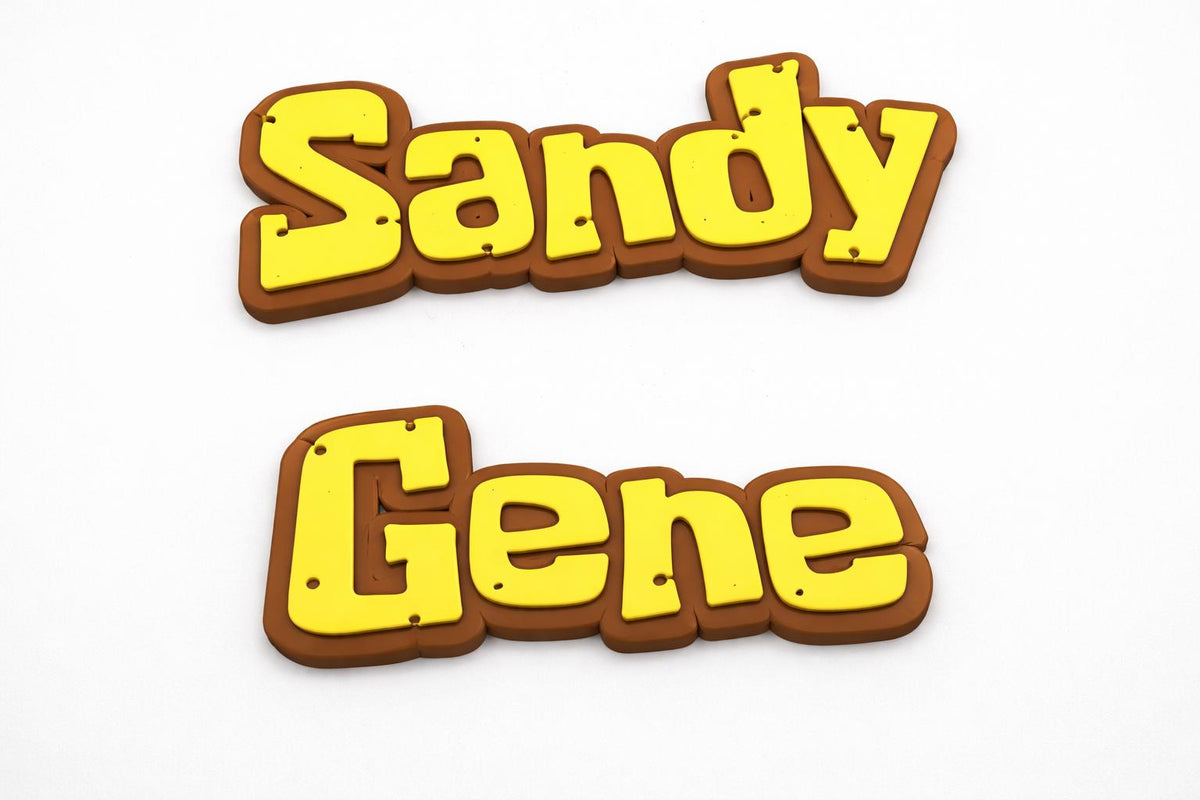 Cartoon "Sponge" Style Name Sign for Kids Room Door Wall Decor, shown in listing image 8 with additional visible details or options.
